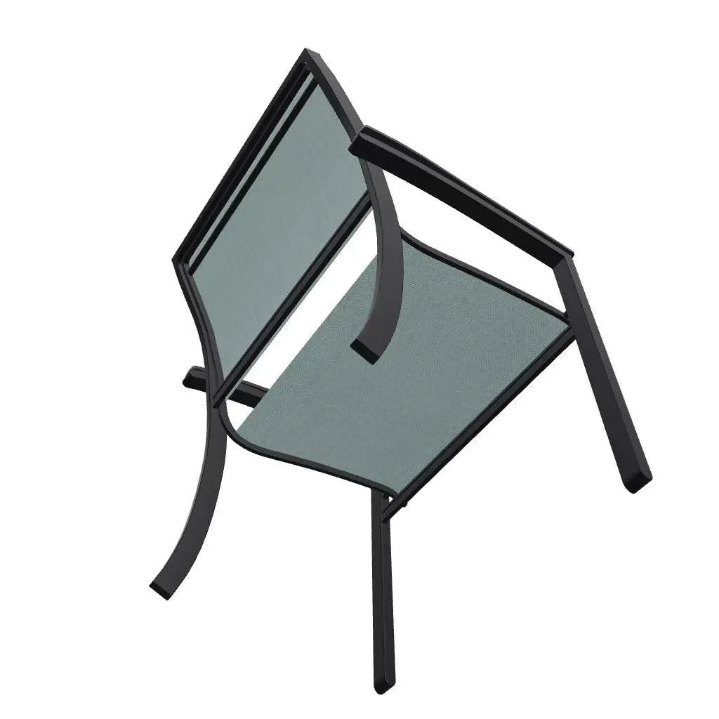 Bazza Dining Height Stacking Cafe Chair MGP Arm Accents - LOOMLAN - Telescope - Outdoor Accent Chairs