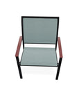 Bazza Dining Height Stacking Cafe Chair MGP Arm Accents - LOOMLAN - Telescope - Outdoor Accent Chairs