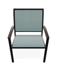 Bazza Dining Height Stacking Cafe Chair MGP Arm Accents - LOOMLAN - Telescope - Outdoor Accent Chairs
