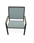 Bazza Dining Height Stacking Cafe Chair MGP Arm Accents - LOOMLAN - Telescope - Outdoor Accent Chairs