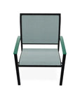 Bazza Dining Height Stacking Cafe Chair MGP Arm Accents - LOOMLAN - Telescope - Outdoor Accent Chairs