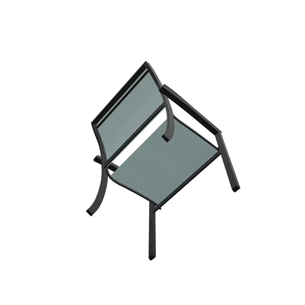 Bazza Dining Height Stacking Cafe Chair MGP Arm Accents - LOOMLAN - Telescope - Outdoor Accent Chairs