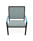 Bazza Dining Height Stacking Cafe Chair MGP Arm Accents - LOOMLAN - Telescope - Outdoor Accent Chairs