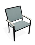 Bazza Dining Height Stacking Cafe Chair MGP Arm Accents - LOOMLAN - Telescope - Outdoor Accent Chairs