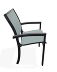 Bazza Dining Height Stacking Cafe Chair MGP Arm Accents - LOOMLAN - Telescope - Outdoor Accent Chairs