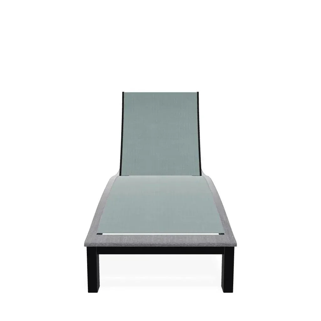 Bazza Lounge Chaise with Polymer Accent - LOOMLAN - Telescope - Outdoor Chaises