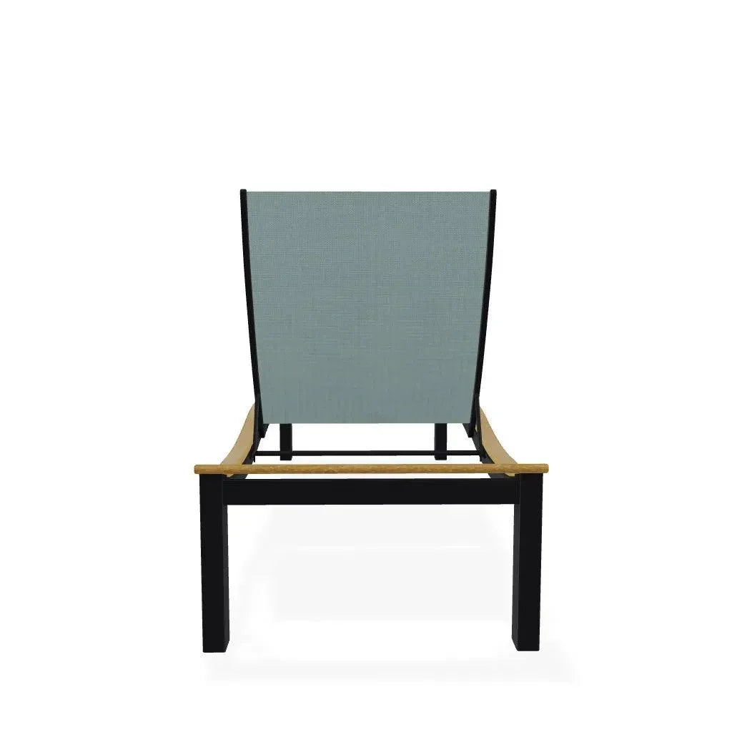 Bazza Lounge Chaise with Polymer Accent - LOOMLAN - Telescope - Outdoor Chaises