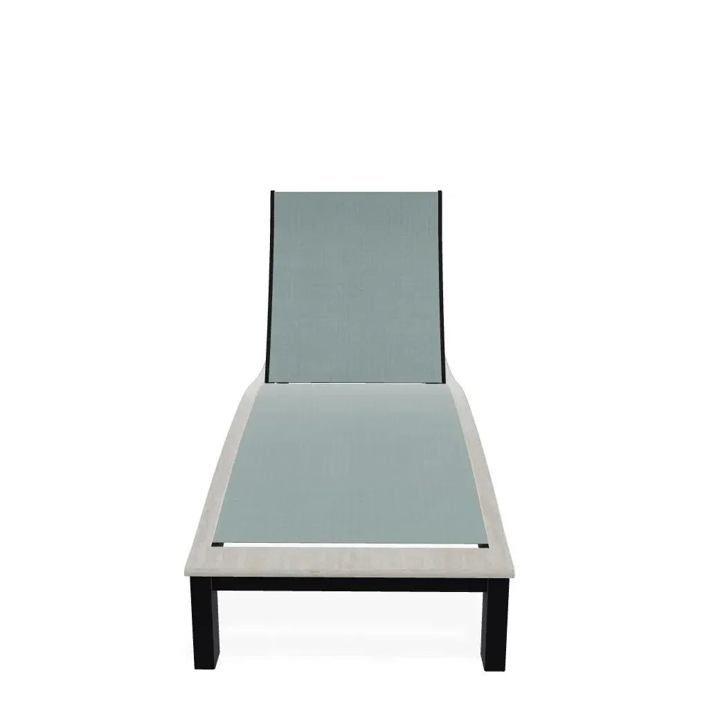 Bazza Lounge Chaise with Polymer Accent - LOOMLAN - Telescope - Outdoor Chaises