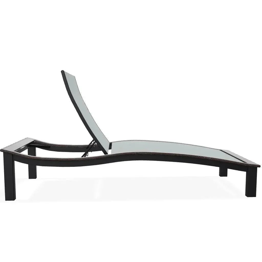 Bazza Lounge Chaise with Polymer Accent - LOOMLAN - Telescope - Outdoor Chaises