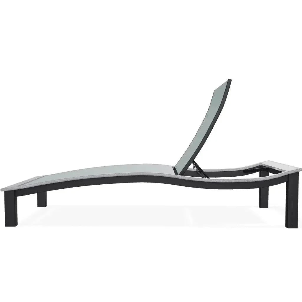Bazza Lounge Chaise with Polymer Accent - LOOMLAN - Telescope - Outdoor Chaises