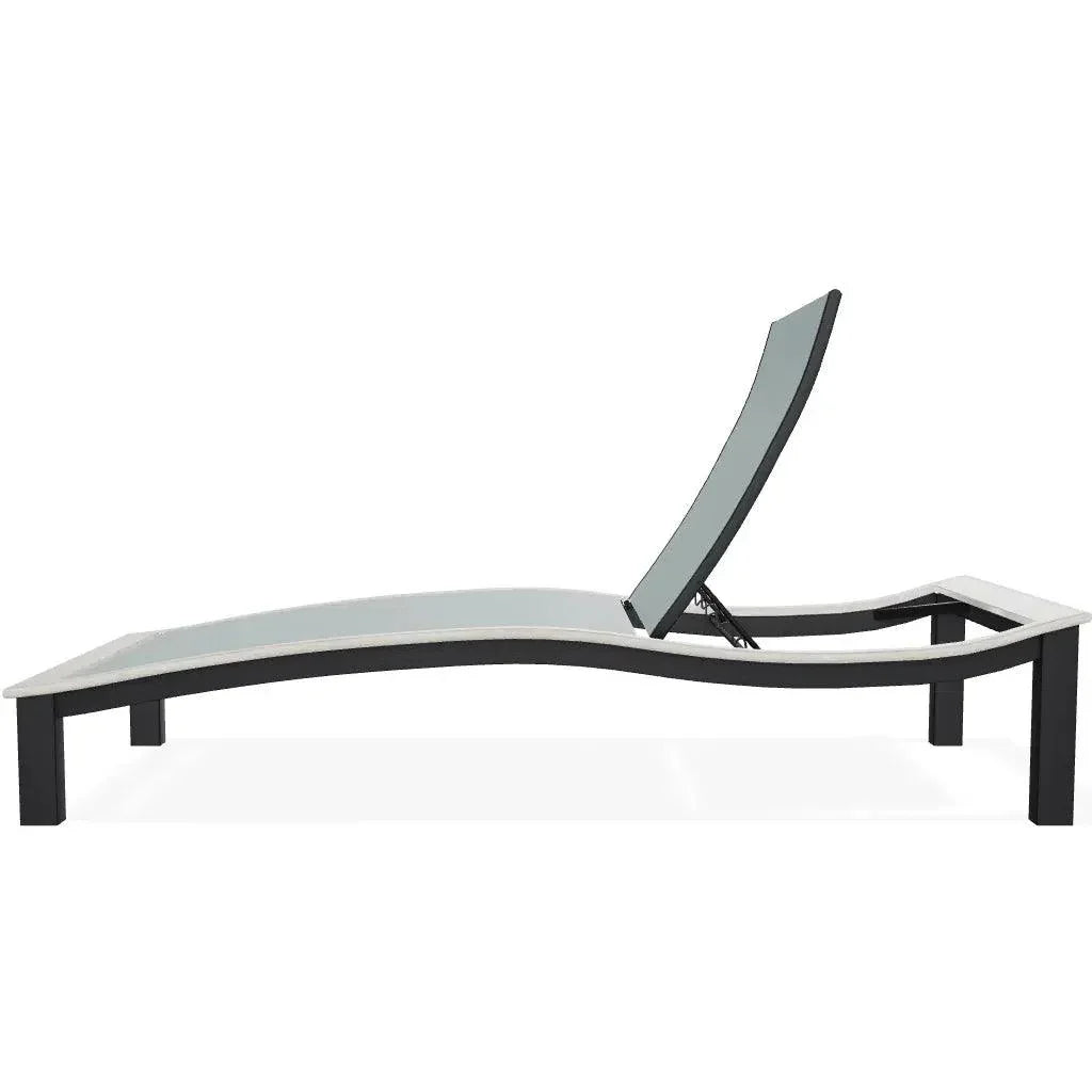 Bazza Lounge Chaise with Polymer Accent - LOOMLAN - Telescope - Outdoor Chaises