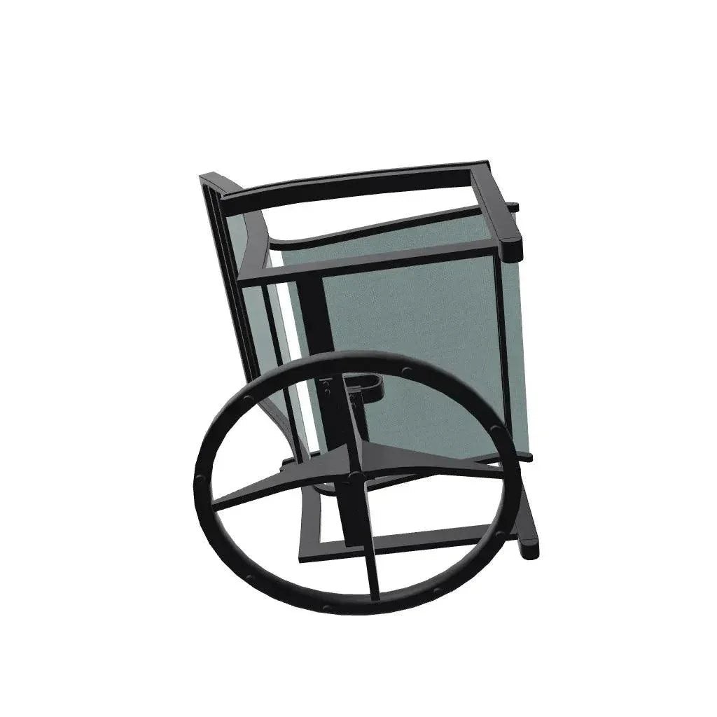 Bazza Sling Swivel Rocker MGP Arm Accents - LOOMLAN - Telescope - Outdoor Accent Chairs