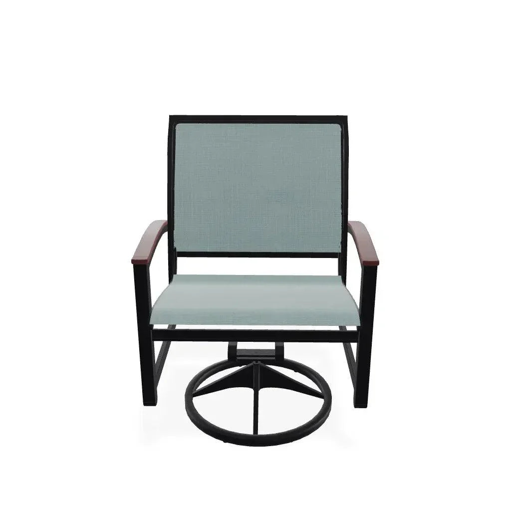 Bazza Sling Swivel Rocker MGP Arm Accents - LOOMLAN - Telescope - Outdoor Accent Chairs