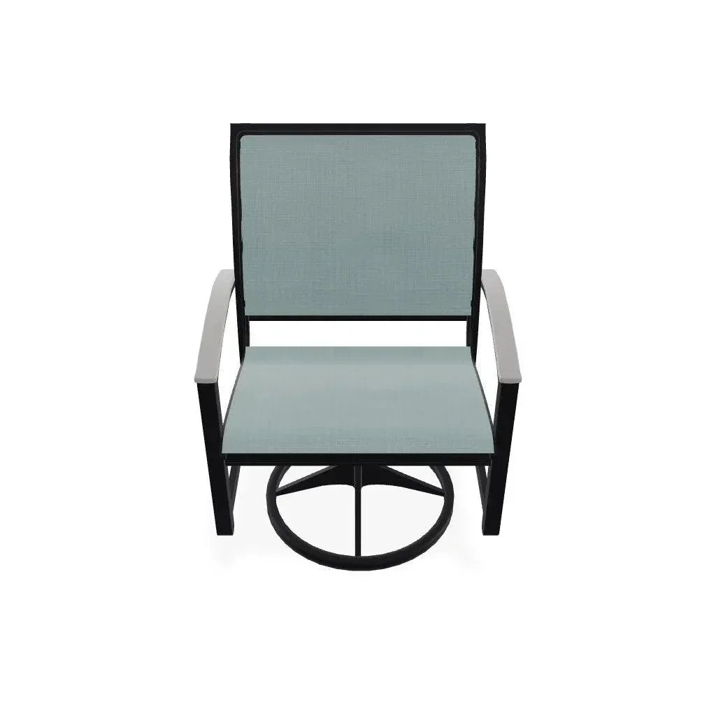 Bazza Sling Swivel Rocker MGP Arm Accents - LOOMLAN - Telescope - Outdoor Accent Chairs