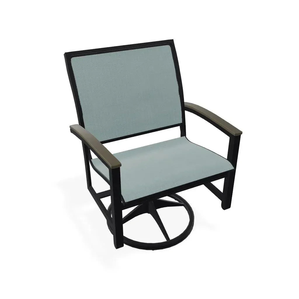 Bazza Sling Swivel Rocker MGP Arm Accents - LOOMLAN - Telescope - Outdoor Accent Chairs