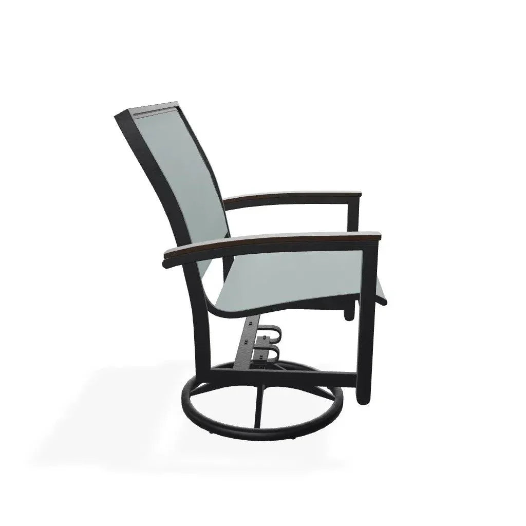 Bazza Sling Swivel Rocker MGP Arm Accents - LOOMLAN - Telescope - Outdoor Accent Chairs
