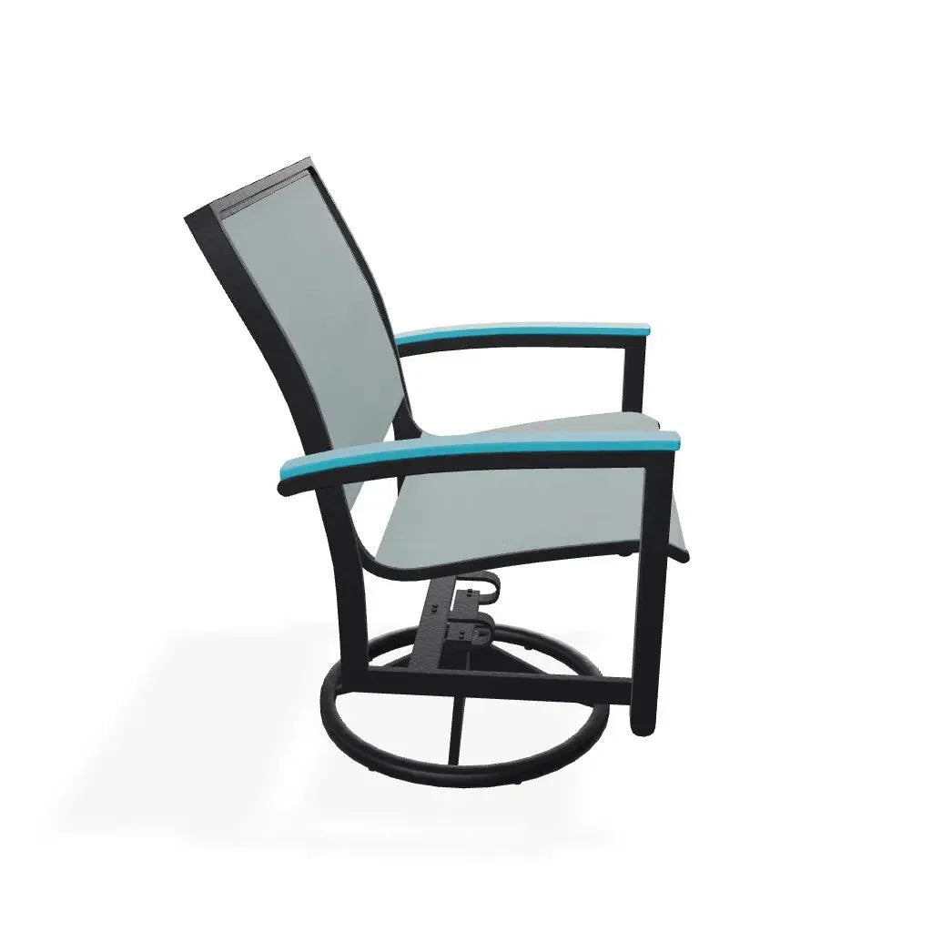 Bazza Sling Swivel Rocker MGP Arm Accents - LOOMLAN - Telescope - Outdoor Accent Chairs