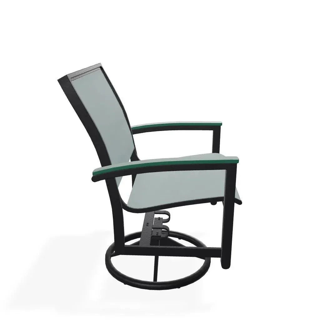 Bazza Sling Swivel Rocker MGP Arm Accents - LOOMLAN - Telescope - Outdoor Accent Chairs