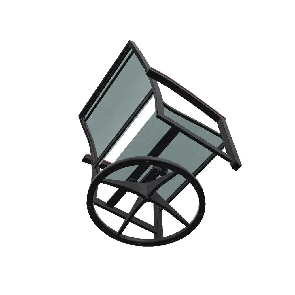 Bazza Sling Swivel Rocker MGP Arm Accents - LOOMLAN - Telescope - Outdoor Accent Chairs