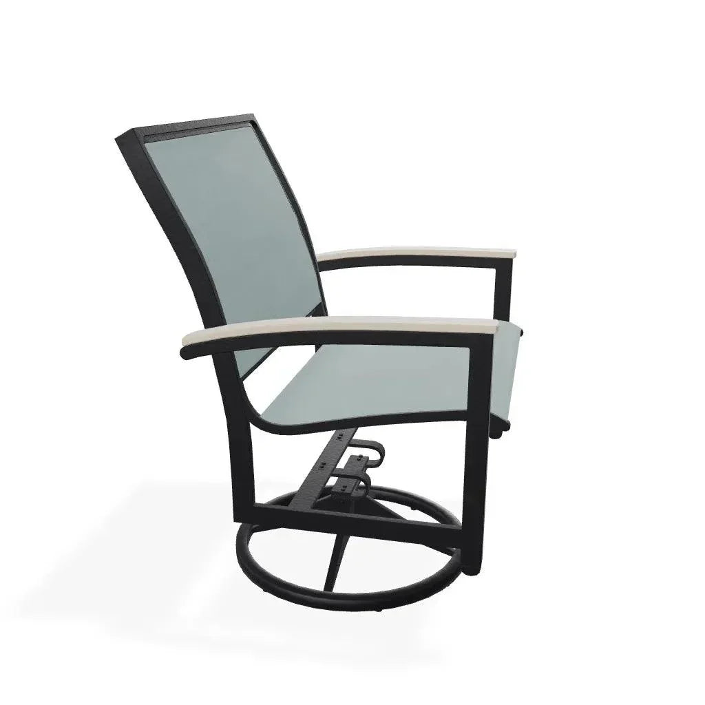 Bazza Sling Swivel Rocker MGP Arm Accents - LOOMLAN - Telescope - Outdoor Accent Chairs