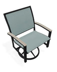 Bazza Sling Swivel Rocker MGP Arm Accents - LOOMLAN - Telescope - Outdoor Accent Chairs