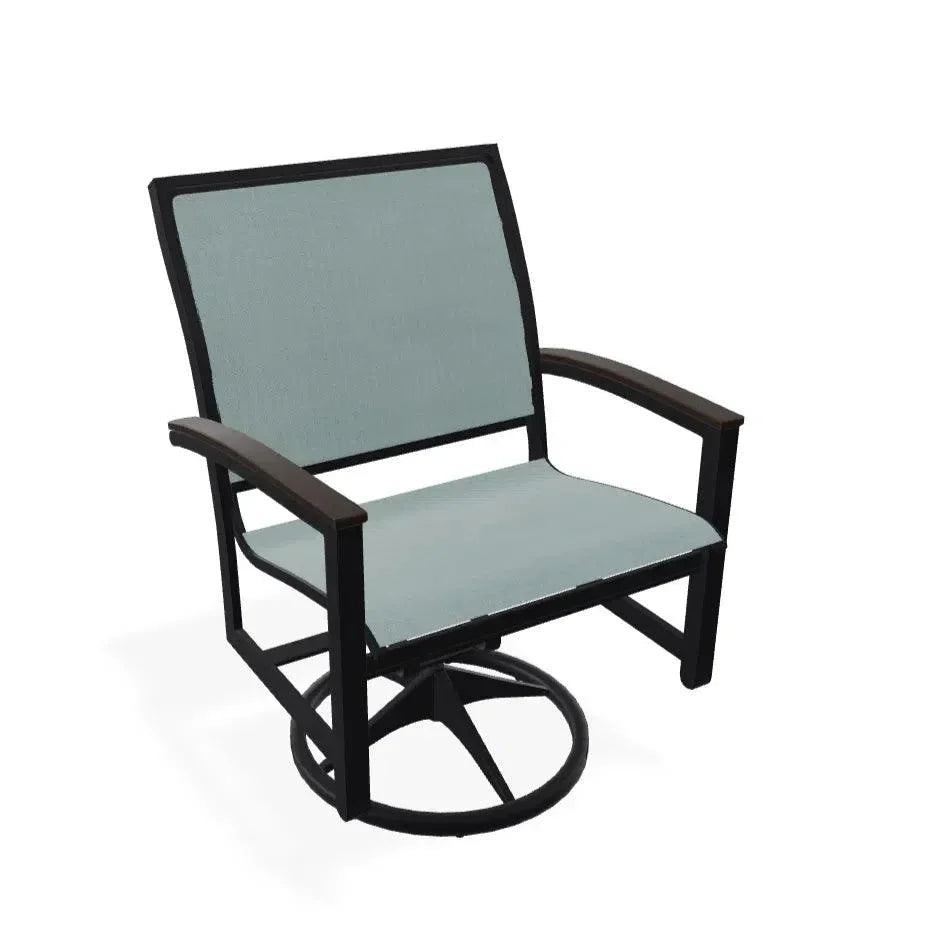 Bazza Sling Swivel Rocker MGP Arm Accents - LOOMLAN - Telescope - Outdoor Accent Chairs