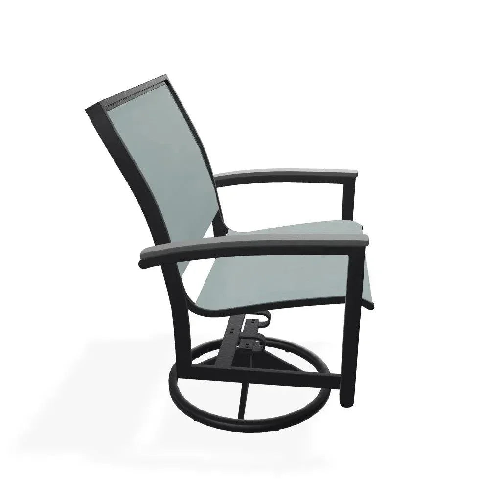 Bazza Sling Swivel Rocker MGP Arm Accents - LOOMLAN - Telescope - Outdoor Accent Chairs