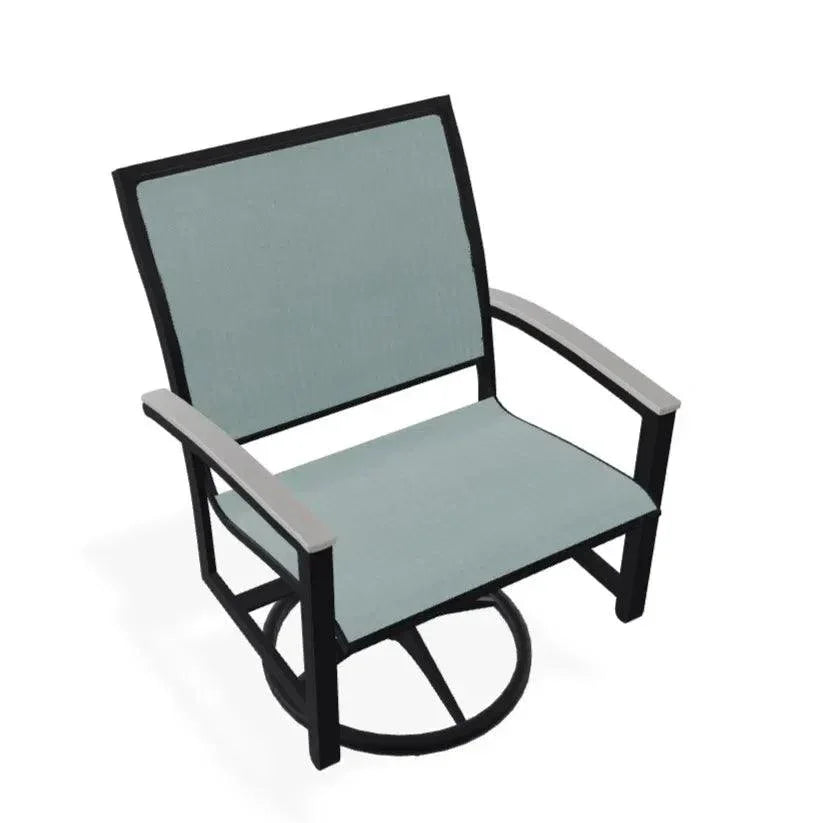 Bazza Sling Swivel Rocker MGP Arm Accents - LOOMLAN - Telescope - Outdoor Accent Chairs