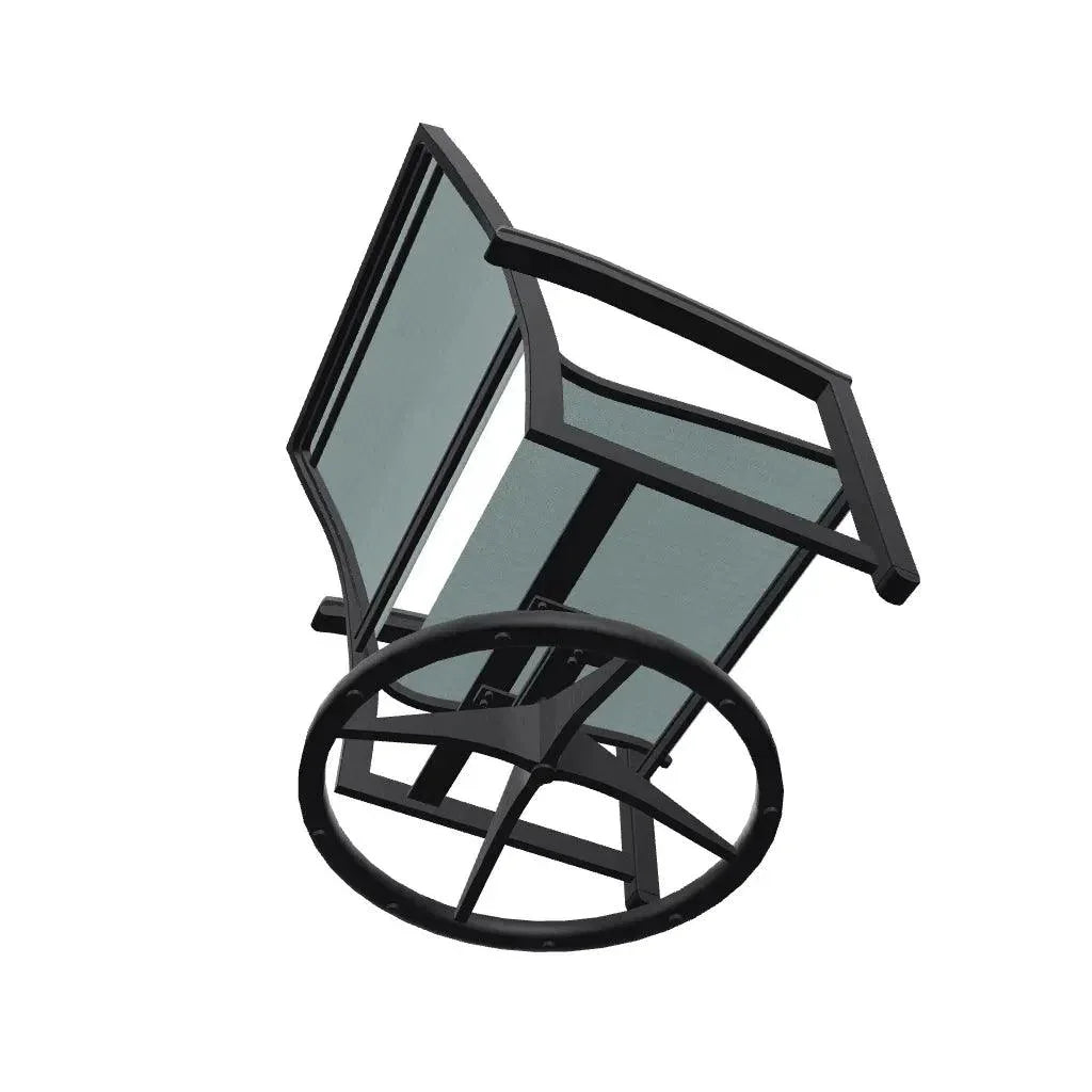 Bazza Sling Swivel Rocker MGP Arm Accents - LOOMLAN - Telescope - Outdoor Accent Chairs