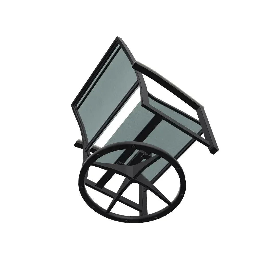 Bazza Sling Swivel Rocker MGP Arm Accents - LOOMLAN - Telescope - Outdoor Accent Chairs