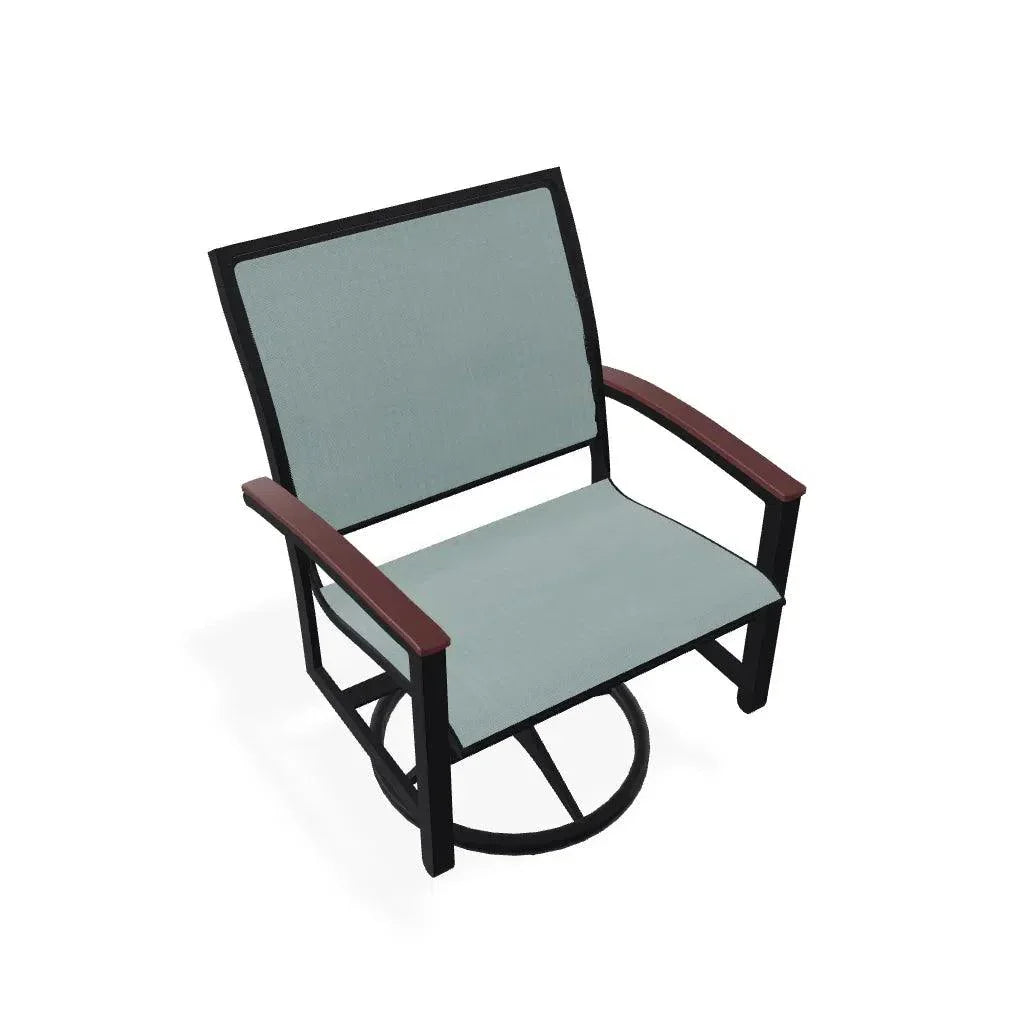 Bazza Sling Swivel Rocker MGP Arm Accents - LOOMLAN - Telescope - Outdoor Accent Chairs