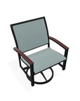 Bazza Sling Swivel Rocker MGP Arm Accents - LOOMLAN - Telescope - Outdoor Accent Chairs