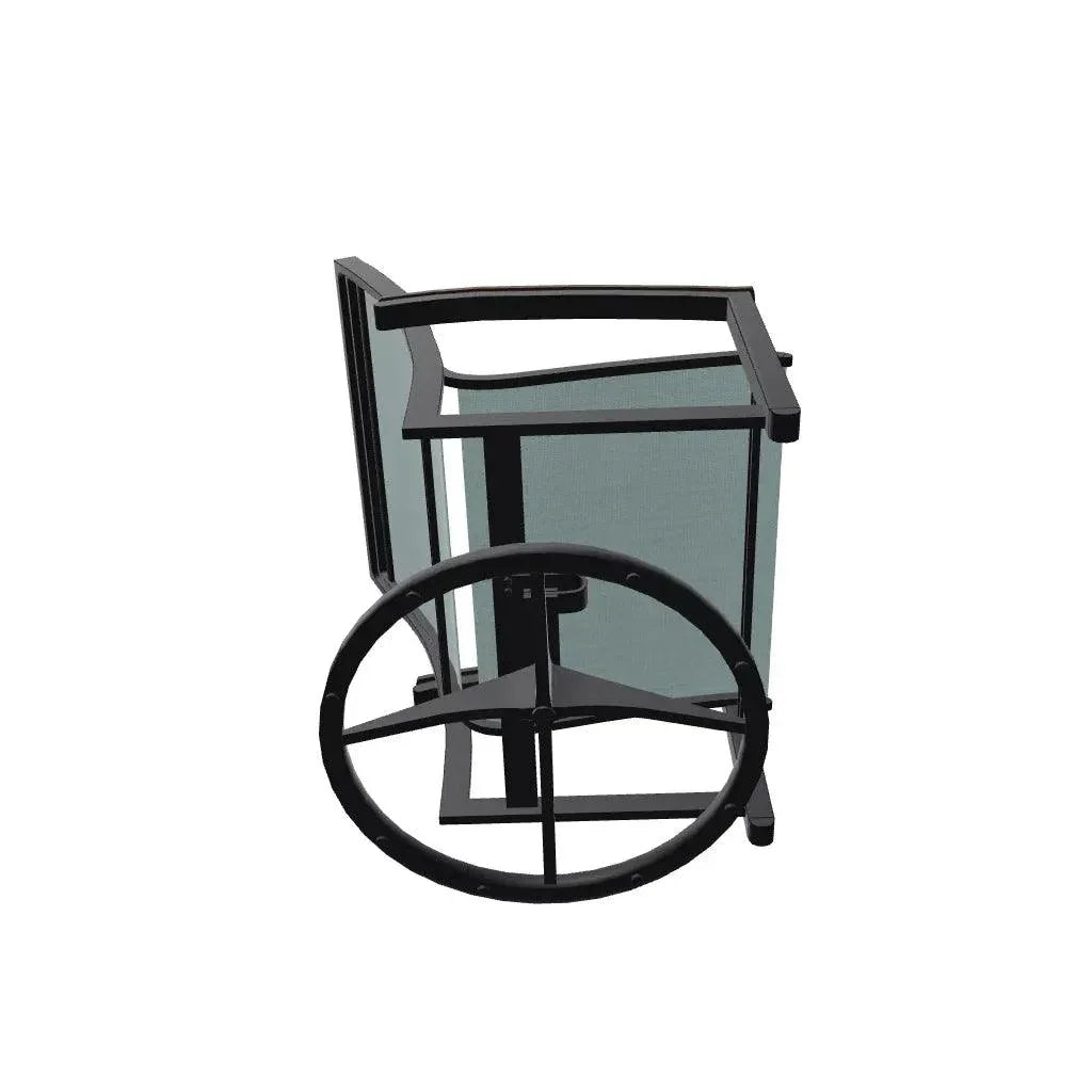 Bazza Sling Swivel Rocker MGP Arm Accents - LOOMLAN - Telescope - Outdoor Accent Chairs