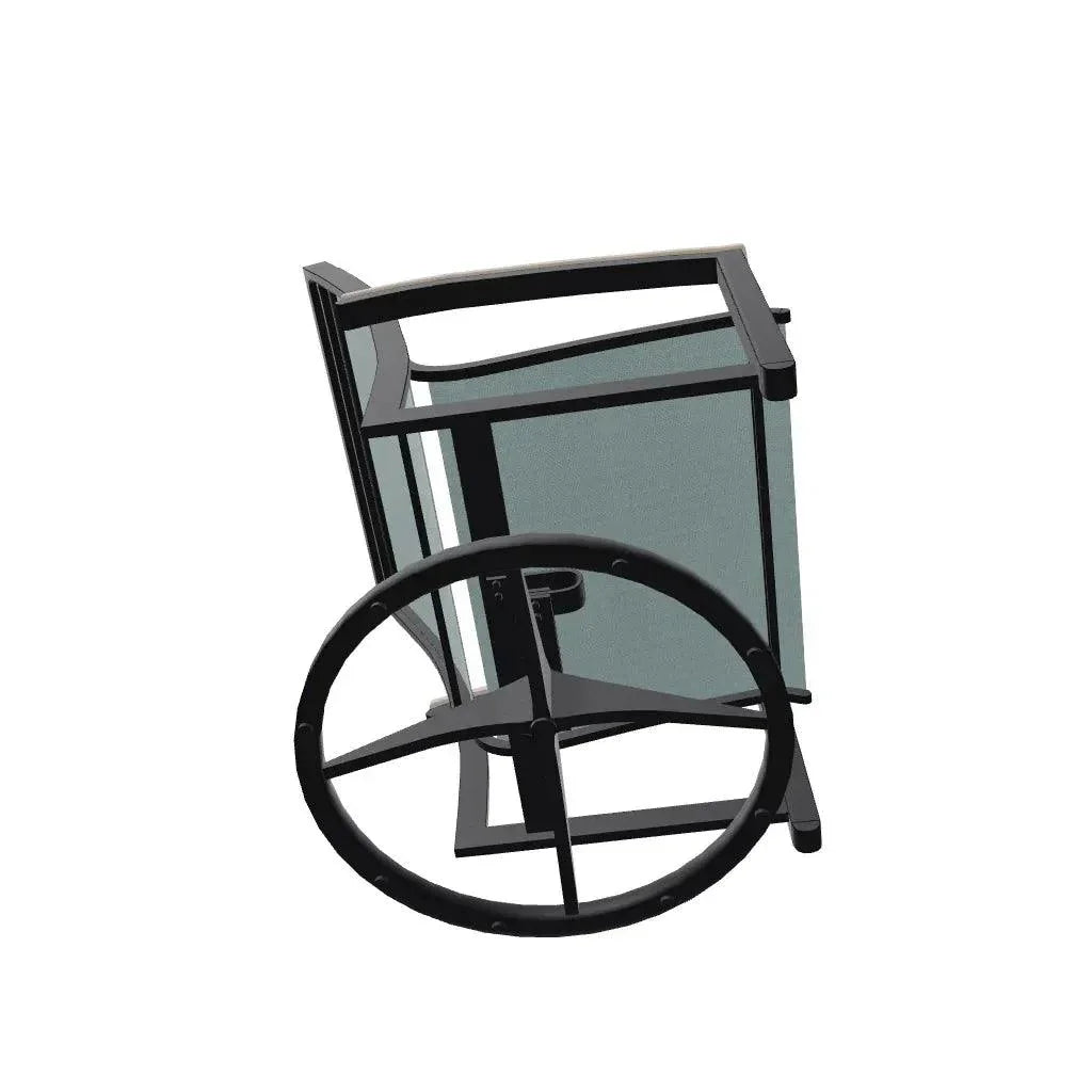 Bazza Sling Swivel Rocker MGP Arm Accents - LOOMLAN - Telescope - Outdoor Accent Chairs