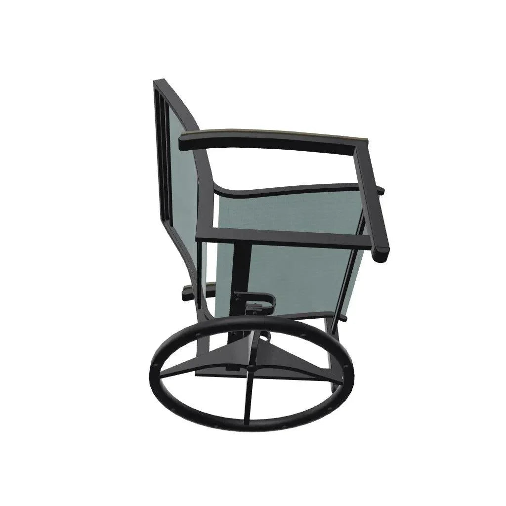 Bazza Sling Swivel Rocker MGP Arm Accents - LOOMLAN - Telescope - Outdoor Accent Chairs
