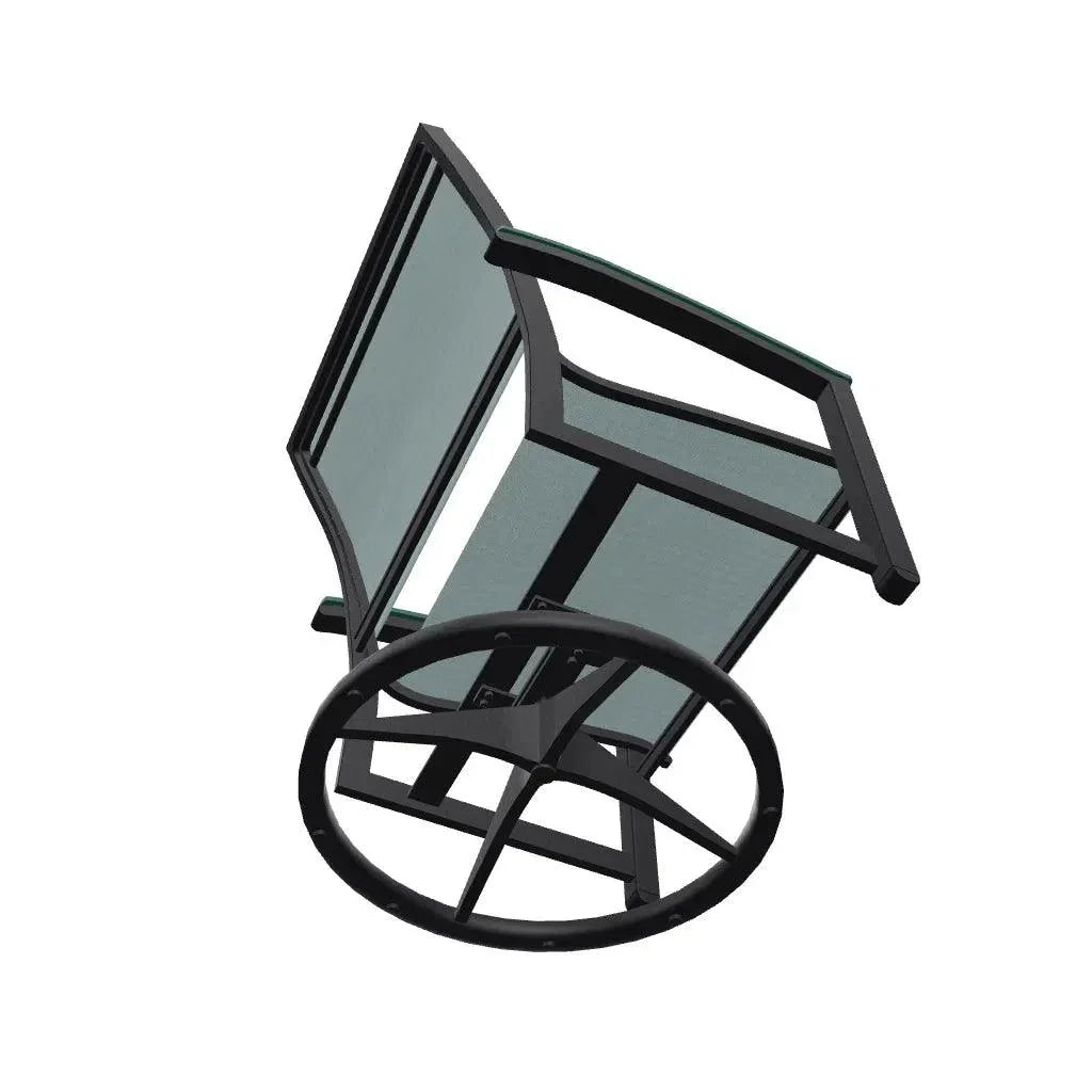 Bazza Sling Swivel Rocker MGP Arm Accents - LOOMLAN - Telescope - Outdoor Accent Chairs