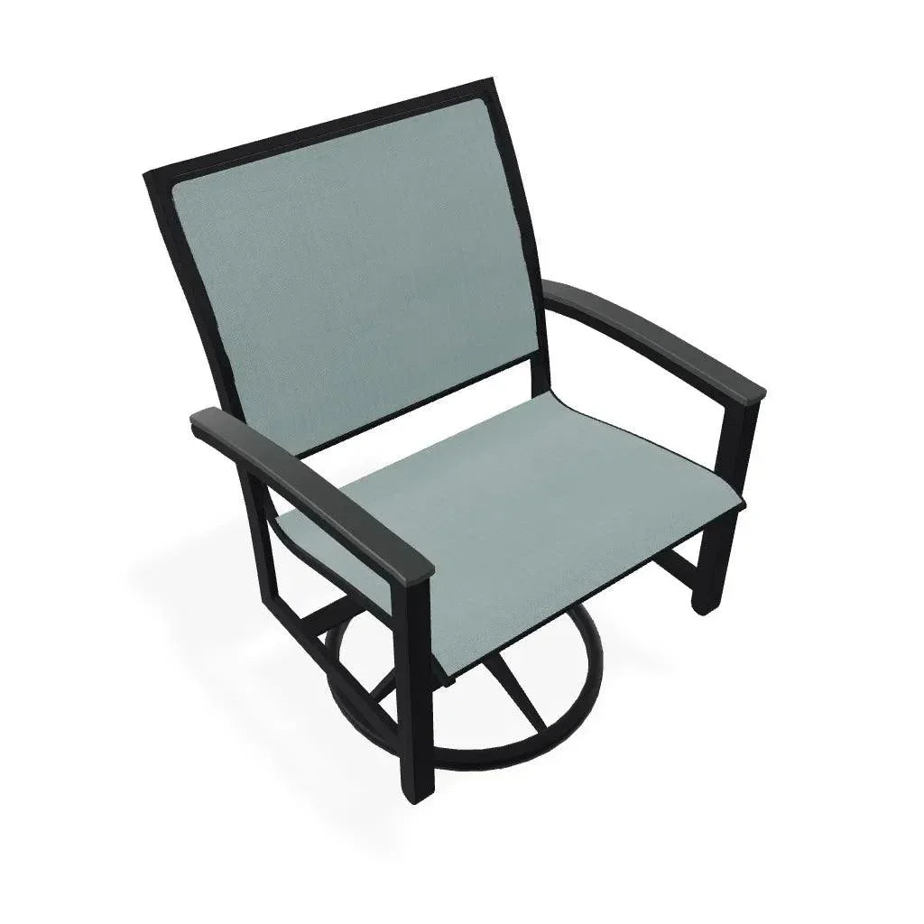 Bazza Sling Swivel Rocker MGP Arm Accents - LOOMLAN - Telescope - Outdoor Accent Chairs