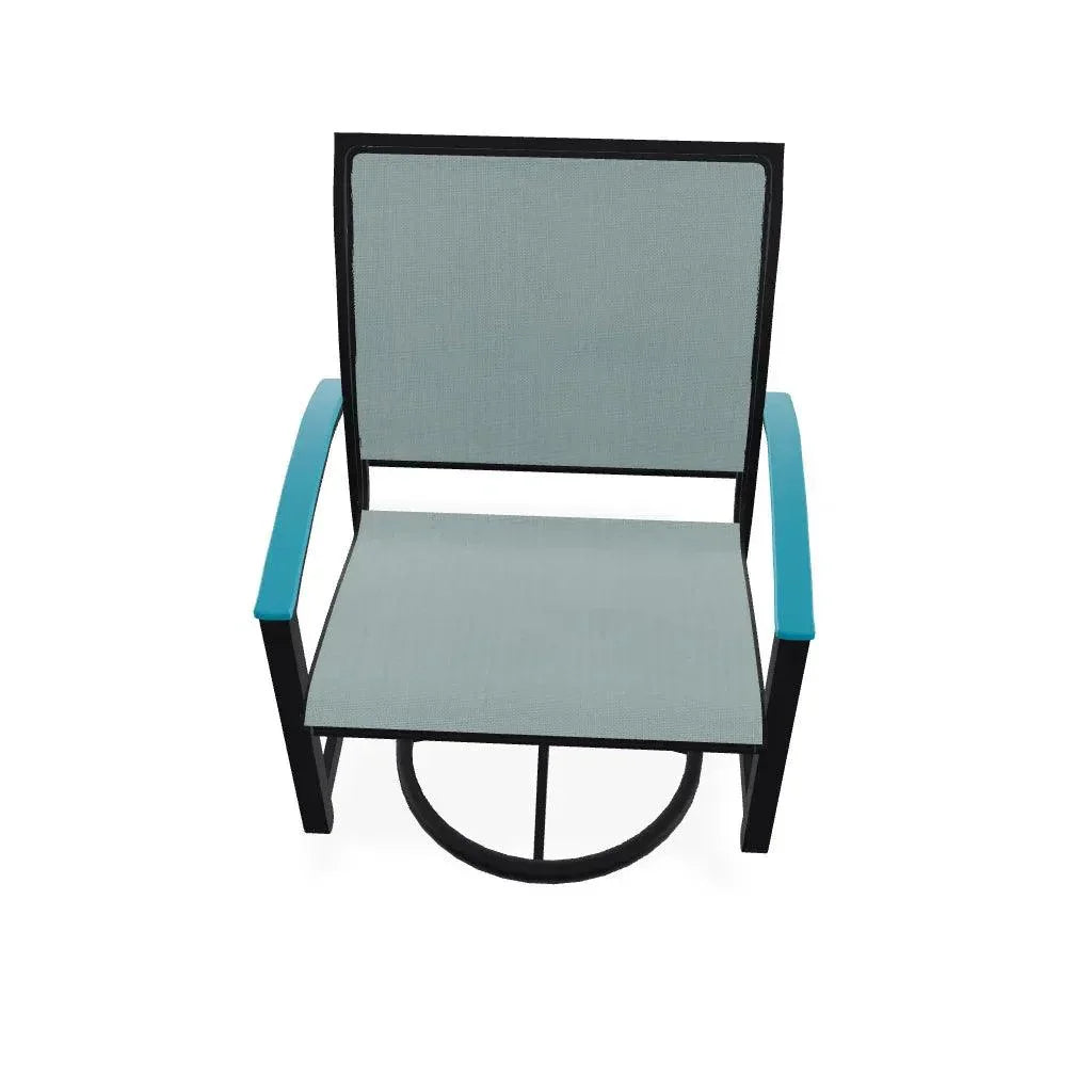 Bazza Sling Swivel Rocker MGP Arm Accents - LOOMLAN - Telescope - Outdoor Accent Chairs