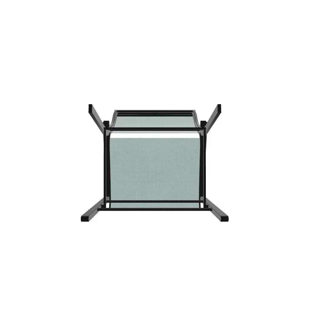 Bazza Stacking Balcony Height MGP Armed Cafe Chair - LOOMLAN - Telescope - Outdoor Accent Chairs