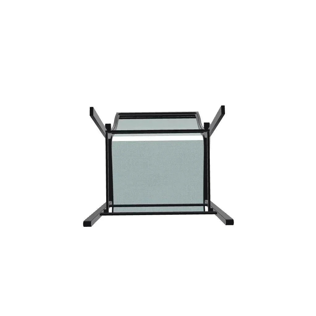 Bazza Stacking Balcony Height MGP Armed Cafe Chair - LOOMLAN - Telescope - Outdoor Accent Chairs