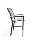 Bazza Stacking Balcony Height MGP Armed Cafe Chair - LOOMLAN - Telescope - Outdoor Accent Chairs
