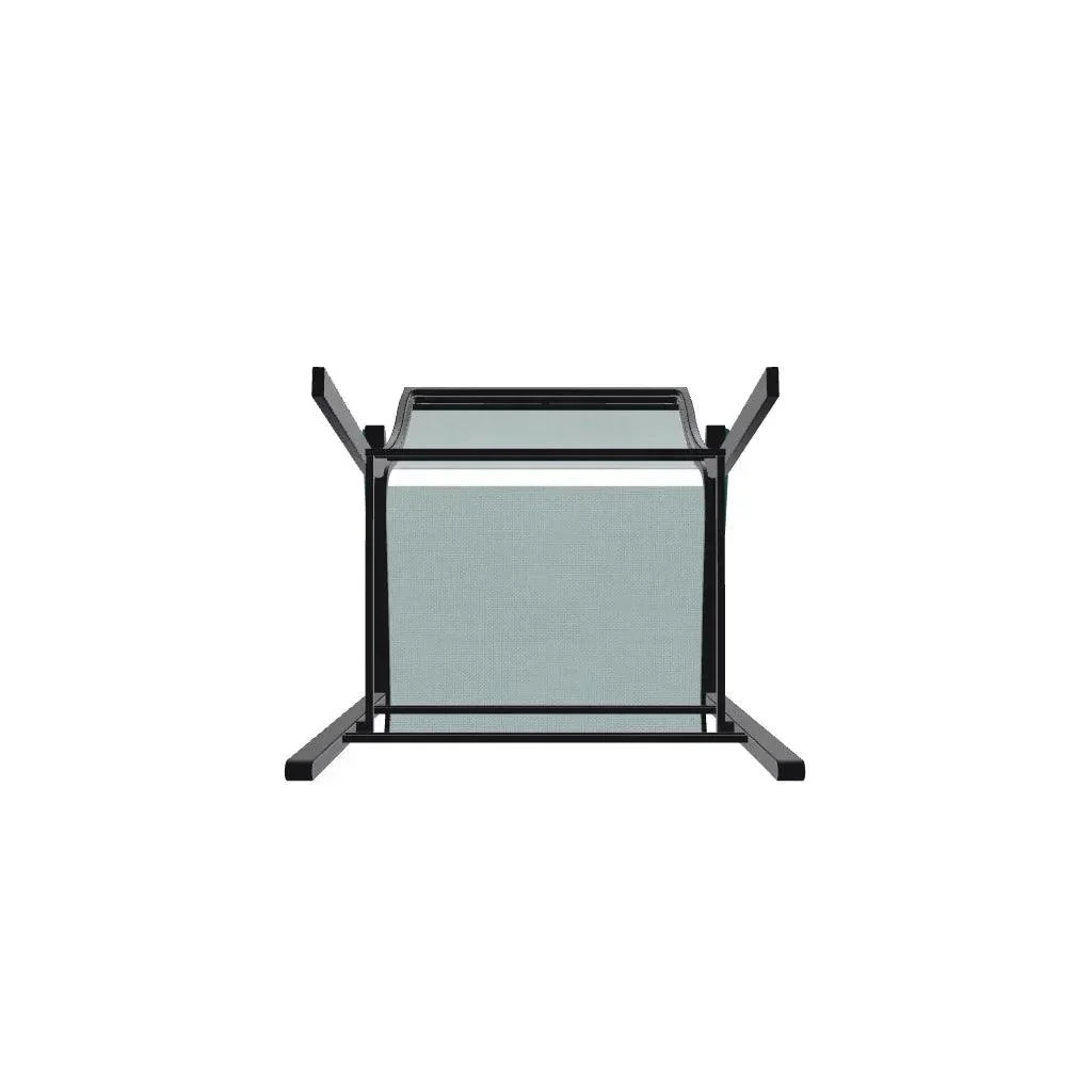 Bazza Stacking Balcony Height MGP Armed Cafe Chair - LOOMLAN - Telescope - Outdoor Accent Chairs