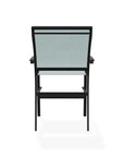 Bazza Stacking Balcony Height MGP Armed Cafe Chair - LOOMLAN - Telescope - Outdoor Accent Chairs