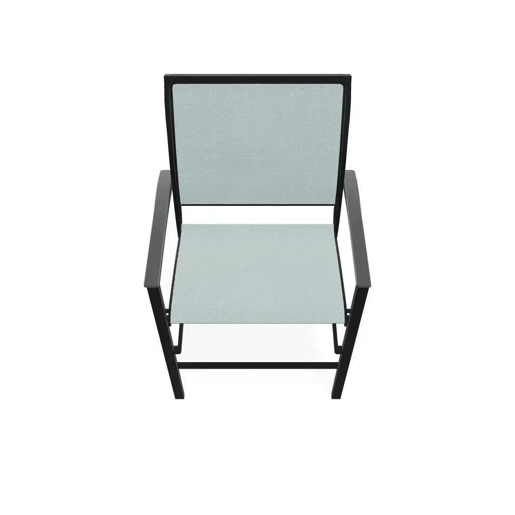 Bazza Stacking Balcony Height MGP Armed Cafe Chair - LOOMLAN - Telescope - Outdoor Accent Chairs