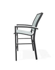 Bazza Stacking Balcony Height MGP Armed Cafe Chair - LOOMLAN - Telescope - Outdoor Accent Chairs