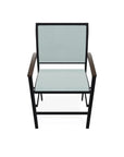 Bazza Stacking Balcony Height MGP Armed Cafe Chair - LOOMLAN - Telescope - Outdoor Accent Chairs