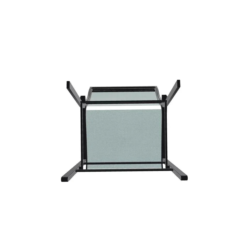 Bazza Stacking Balcony Height MGP Armed Cafe Chair - LOOMLAN - Telescope - Outdoor Accent Chairs