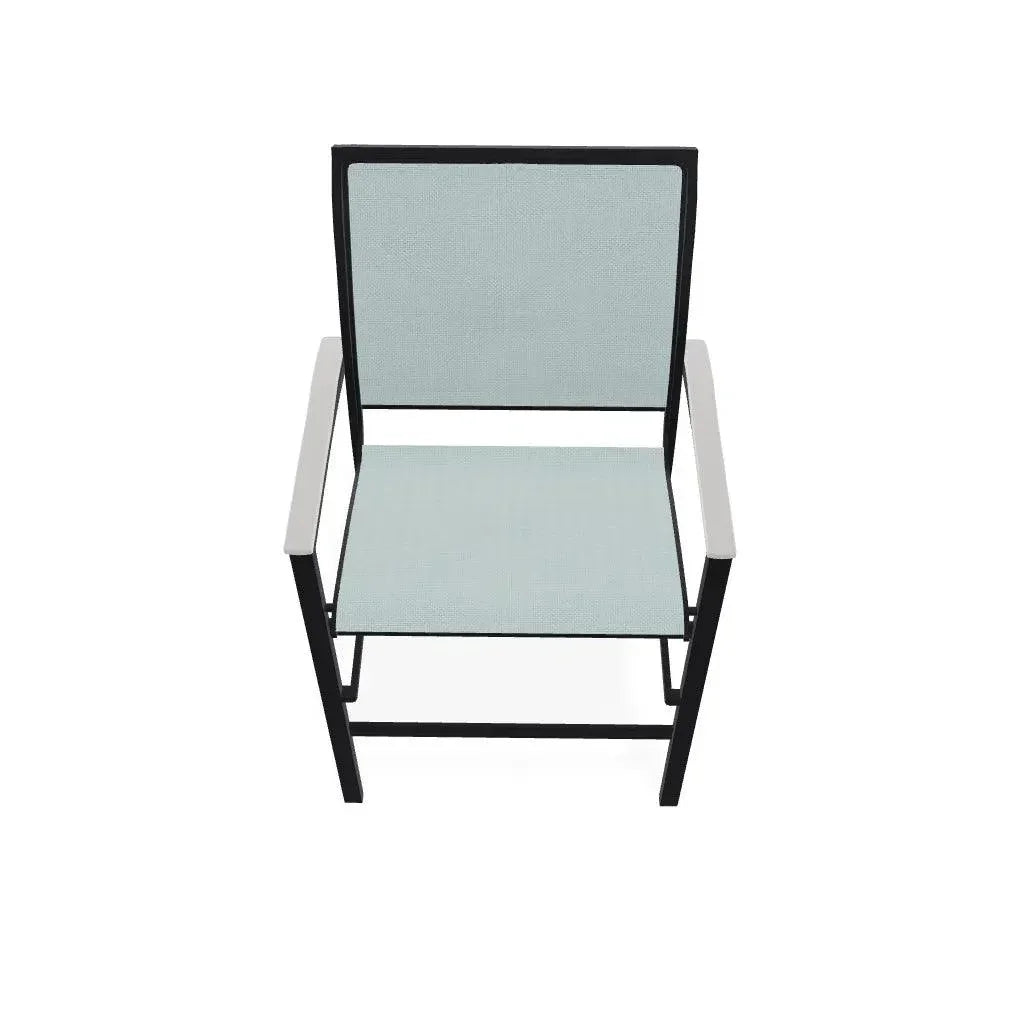 Bazza Stacking Balcony Height MGP Armed Cafe Chair - LOOMLAN - Telescope - Outdoor Accent Chairs