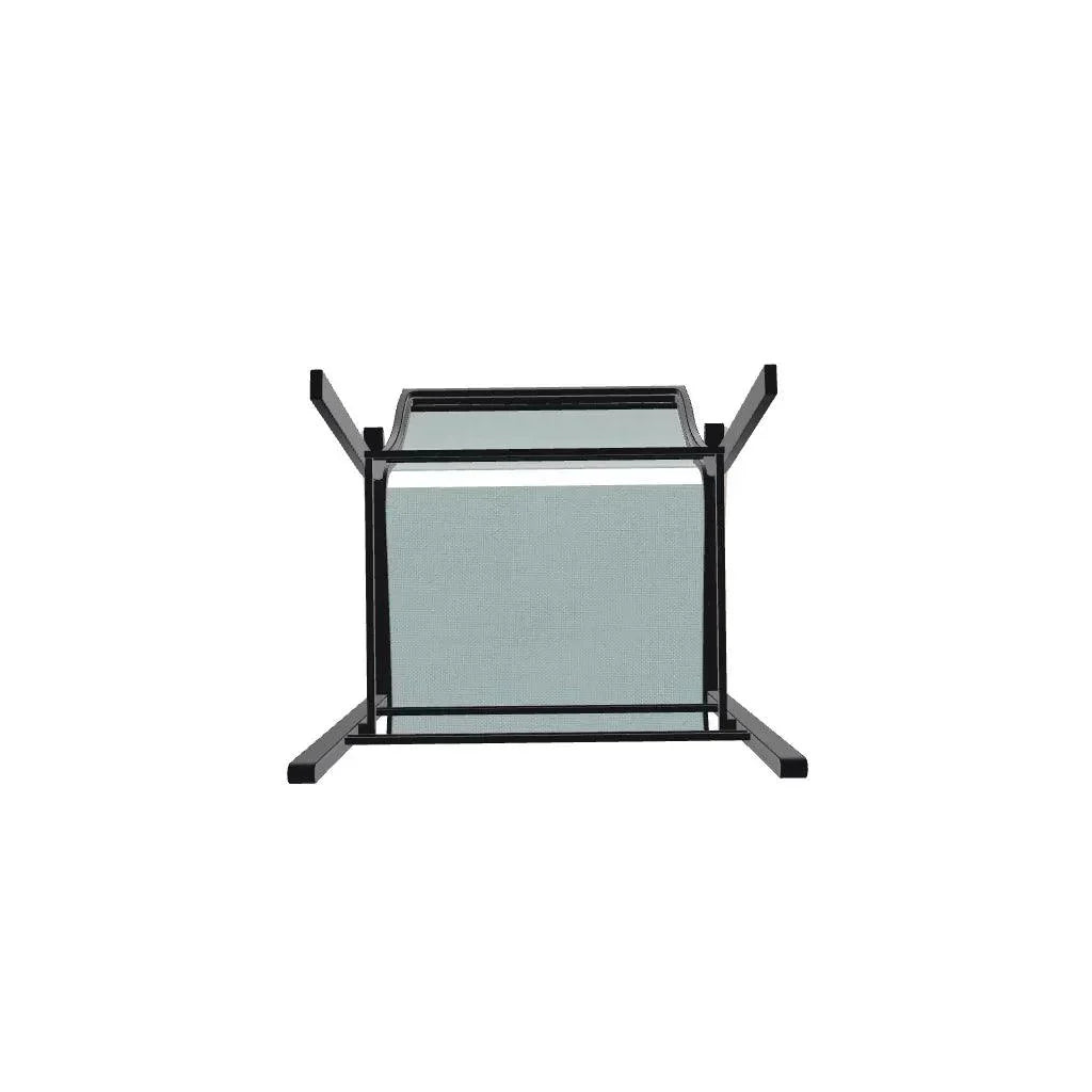 Bazza Stacking Balcony Height MGP Armed Cafe Chair - LOOMLAN - Telescope - Outdoor Accent Chairs