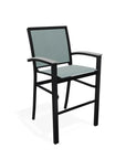 Bazza Stacking Bar Height MGP Armed Cafe Chair - LOOMLAN - Telescope - Outdoor Bar Stools